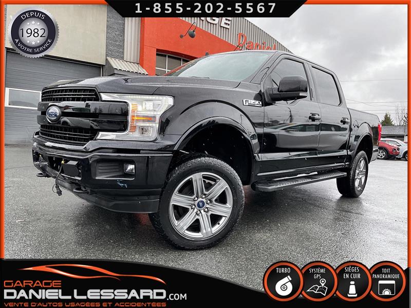 2019 Ford F-150 LARIAT 4X4 CREW BTE 5.5' TOIT PANO, GPS, CUIR, MAG