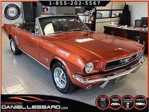 1966 Ford Mustang 6 ENLIGNE 200,CONVERTIBLE,PLANCHER TRES PROPRE !